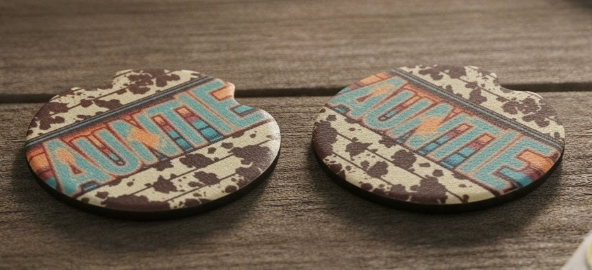 Car coasters- auntie