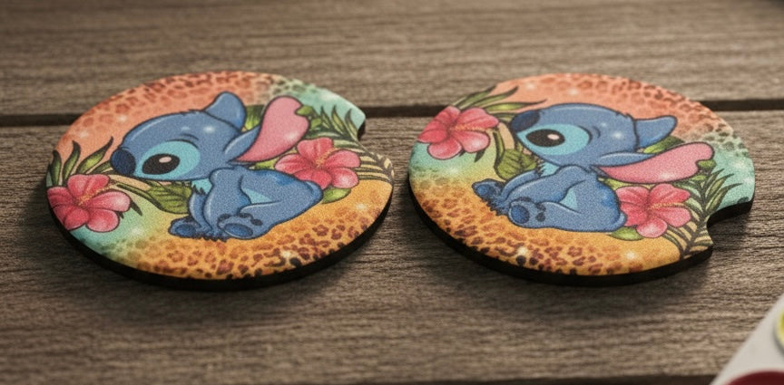 Car coasters- stitch