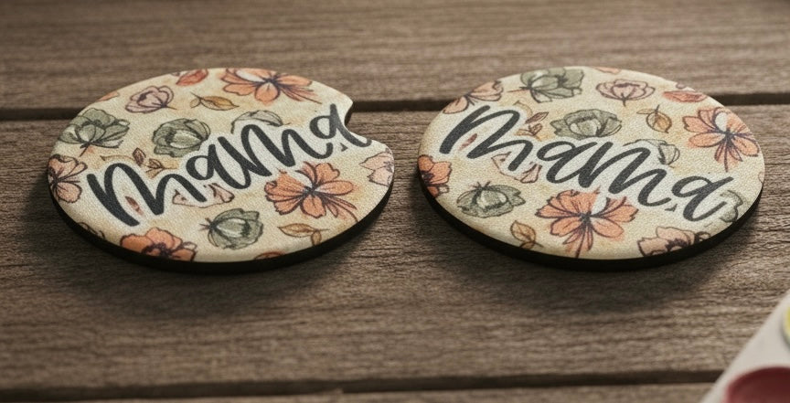 Car coasters- mama