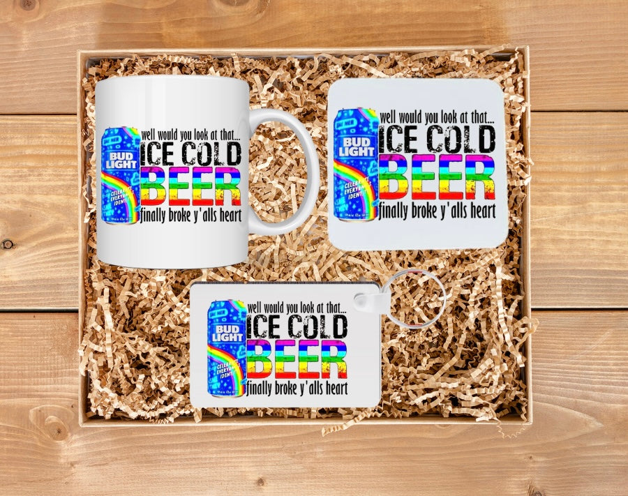 Giftset - Ice cold beer mug