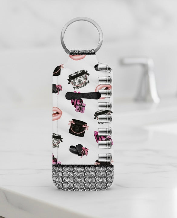 Lipstick or lip balm holder - lips,hats boxes and gifts design