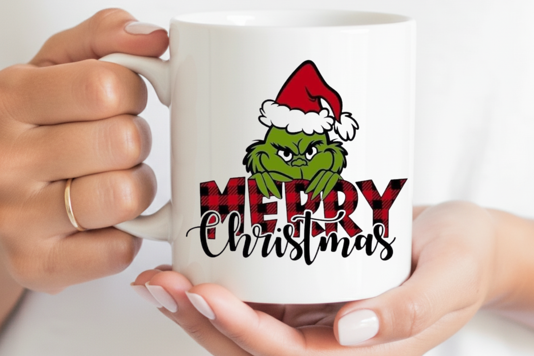 Ceramic mug - merry Christmas grinch