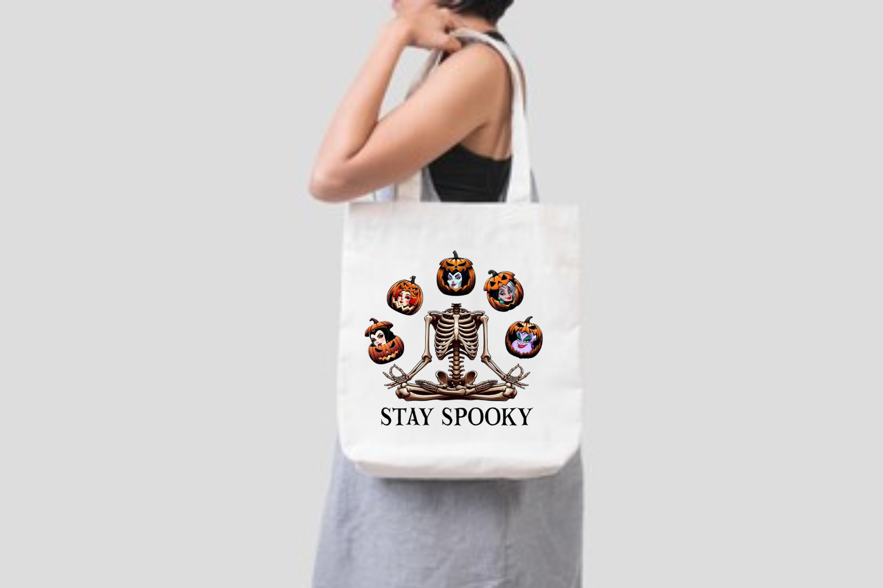 Tote bag stay spooky evil characters from movies